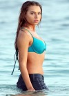 Indiana Evans - Sexy body in bikini top while filming The Blue Lagoon in Maui